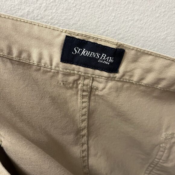 St John’s Bay | Khaki Tan Cargo Shorts Elastic Waist Men’s 48 Walking Hiking - Picture 5 of 6
